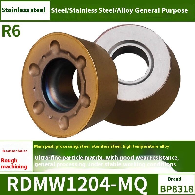 6009 CNC milling inserts RPMW carbide R5 machining center R4 milling machine R6 milling inserts RPMT round cutter grain cutting tools Shandong Denso Pricision Tools Co.,Ltd.